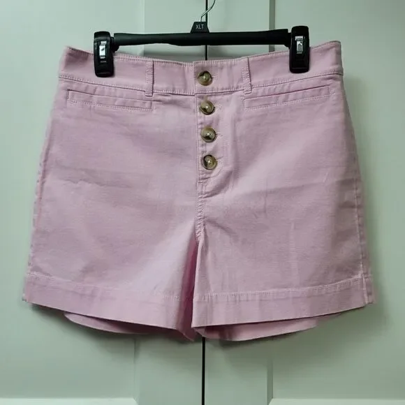 Loft button front shorts - Picture 2 of 8